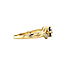 Gouden ring met diamant en saffier 14 karaat