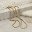 Gouden fantasie collier 45 cm 14 karaat