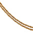 Gouden fantasie collier 45 cm 14 karaat