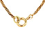 Gouden fantasie collier 45 cm 14 karaat