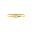 Gold solitaire ring with 14 carat diamond