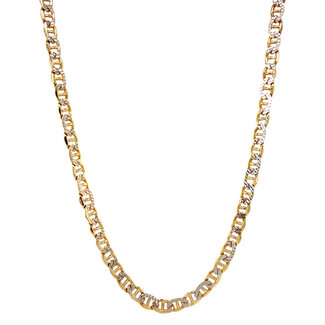 Goldene doppelte Ankerhalskette 51,5 cm 14 Karat