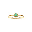 Gouden solitair ring met smaragd 14 karaat* Nieuw