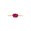 Gold-Solitärring mit Rubin 14 Karat* Neu