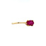 Gold-Solitärring mit Rubin 14 Karat* Neu