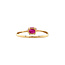 Gold-Solitärring mit Rubin 14 Karat* Neu