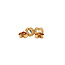 Entourage-Ohrstecker aus Gold mit Aquamarin und Diamant 14 Karat* Neu