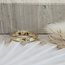 Goldener Memoirering mit Diamant 14 Karat