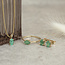 Gold solitaire pendant with emerald 14 karat* New