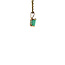 Gold solitaire pendant with emerald 14 karat* New