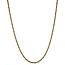 Goldene Fantasie-Halskette 45,5 cm 14 Karat