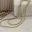 Goldene Fantasie-Halskette 45,5 cm 14 Karat