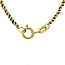 Goldene Fantasie-Halskette 45,5 cm 14 Karat