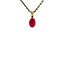 Gold solitaire pendant with ruby 14 karat* New