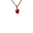Gold solitaire pendant with ruby 14 karat* New