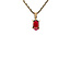 Gold solitaire pendant with ruby 14 karat* New