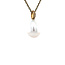 Gouden hanger met parel en diamant 14 karaat* Nieuw