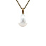 Gouden hanger met parel en diamant 14 karaat* Nieuw