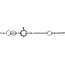 Weißgoldenes Armband mit Perle und Zirkonia 17 cm 18 Karat