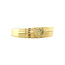 Gold men's ring with diamond 14 karat