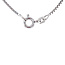 Weißgoldkette mit Zirkoniaanhänger 42 cm 14 Karat