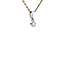 White gold solitaire pendant with diamond 18 karat* new