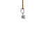 White gold solitaire pendant with diamond 18 karat* new
