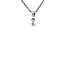 White gold solitaire pendant with diamond 18 karat* new