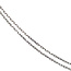 Weißgoldenes Collier mit Diamant-Schmetterling und Perle 42 cm 18 Karat