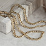Goldene Fantasie-Halskette 51 cm 14 Karat