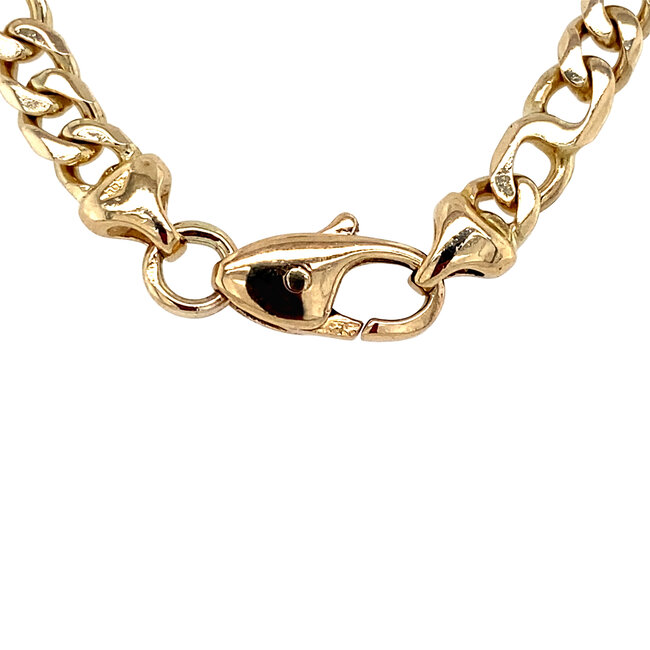 Gold fantasy necklace 51 cm 14 karat