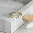 Gold solitaire ring with diamond from Diamonde 14 kt