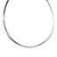 Weißgoldenes Omega-Collier 45 cm 14 Karat