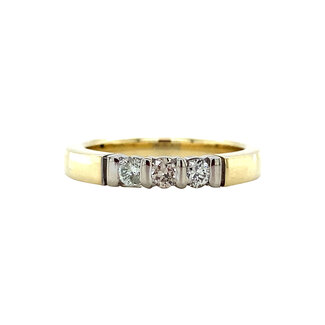 Goldring mit 14 Karat Diamant* neu