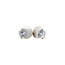 White gold stud earrings with zirconia 14 carat