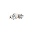 White gold stud earrings with zirconia 14 carat