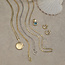 Witgouden lengtecollier venetiaan 42.5 cm 14 karaat
