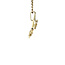 Gold pendant with (colored) diamond 14 karat