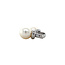 White gold creole pendants with pearl 14 karat