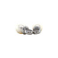 White gold creole pendants with pearl 14 karat