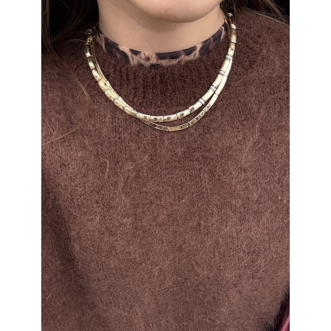 Goldener Choker 45 cm 14 Karat