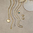 Gouden medaillon met gravure 14 karaat