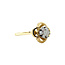 Gold entourage ring with diamond 14 karat