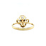 Gold entourage ring with diamond 14 karat