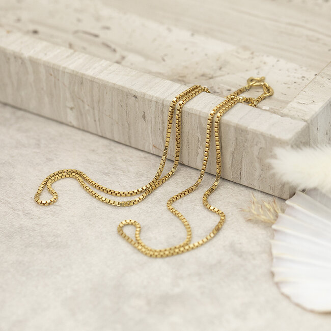 Goldene Venezianerkette 52 cm 18 Karat