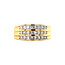 Goldener Ring mit Prinzessschliff-Diamant 18 Karat
