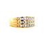 Goldener Ring mit Prinzessschliff-Diamant 18 Karat