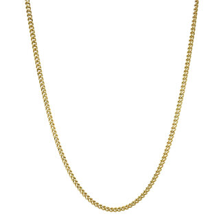 Goldene Gourmet-Halskette 51 cm 14 Karat