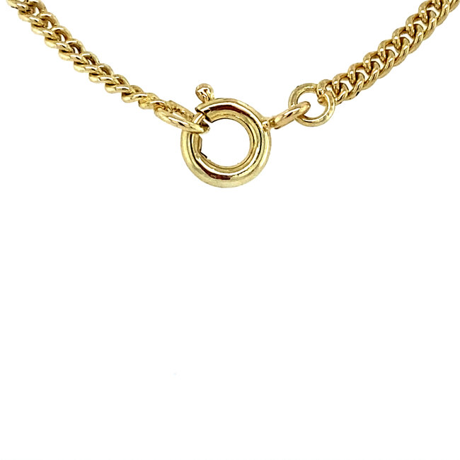 Gouden lengtecollier gourmet 51 cm 14 karaat