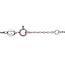 White gold bracelet with zirconia butterfly 18 karat